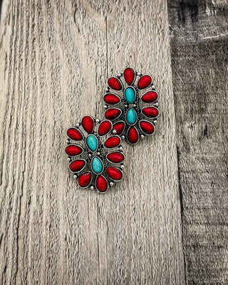 Crimson Vista Stud Earrings – Jewelry from Bronco Western Supply Co.