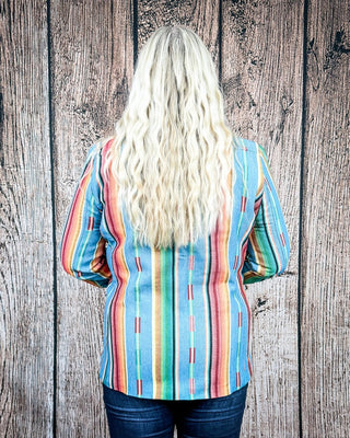 Cypress Ridge Southwestern Blazer in Serape by Lucky and Blessed – Apparel from Bronco Western Supply Co.