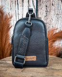 Danica Sling Bag in Black by Wrangler - Purses & Wallets - Montana West - Bronco Western Supply Co.