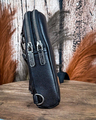 Danica Sling Bag in Black by Wrangler – Purses & Wallets from Bronco Western Supply Co.