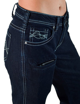 Dark Breathe Trouser Jeans by Cowgirl Tuff – Apparel from Bronco Western Supply Co.