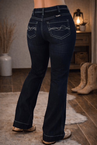 Dark Breathe Trouser Jeans by Cowgirl Tuff – Apparel from Bronco Western Supply Co.