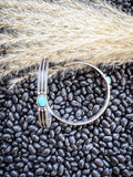 Darla Hoop Fashion Earring - Silver/Turquoise - Jewelry - Blue Tortoise - Bronco Western Supply Co.