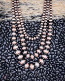 Del Rio Layered Fashion Necklace - Copper - Jewelry - Blue Tortoise - Bronco Western Supply Co.