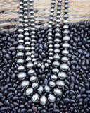 Del Rio Layered Fashion Necklace - Silver - Jewelry - Blue Tortoise - Bronco Western Supply Co.