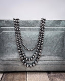 Del Rio Layered Fashion Necklace - Silver - Jewelry - Blue Tortoise - Bronco Western Supply Co.