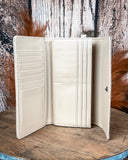 Delaney Tooled Wristlet Wallet in Tan by Wrangler - Purses & Wallets - Montana West - Bronco Western Supply Co.