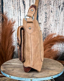 Desert Bloom Tooled Hairon Shoulder Bag in Brown by Trinity Ranch - Purses & Wallets - Montana West - Bronco Western Supply Co.