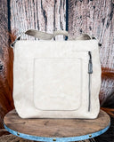 Desert Bloom Tooled Hairon Shoulder Bag in Tan by Trinity Ranch - Purses & Wallets - Montana West - Bronco Western Supply Co.