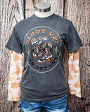 Desert Burnout Mesh Top - Ivory/Beige - Apparel - Lucky & Blessed - Bronco Western Supply Co.