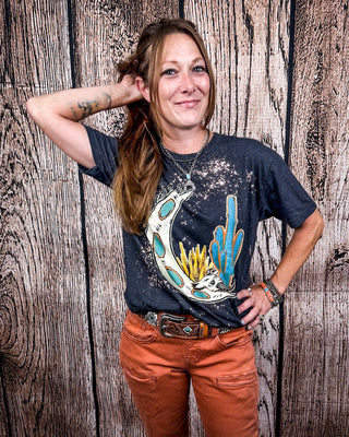 Desert Child Graphic Tee - Distressed Charcoal – Shirts & Tops from Bronco Western Supply Co.