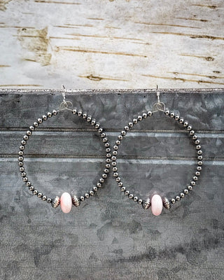 Desert Darling Pink Conch Hoops – Jewelry from Bronco Western Supply Co.