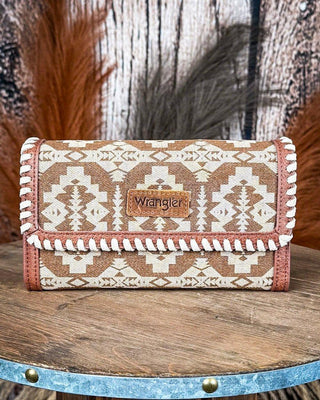 Desert Dawn Aztec Wristlet in Brown by Wrangler – Purses & Wallets from Bronco Western Supply Co.