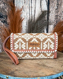 Desert Dawn Aztec Wristlet in Brown by Wrangler - Purses & Wallets - Montana West - Bronco Western Supply Co.