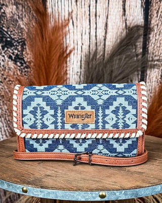 Desert Dawn Aztec Wristlet in Jean by Wrangler – Purses & Wallets from Bronco Western Supply Co.