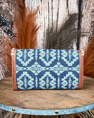 Desert Dawn Aztec Wristlet in Jean by Wrangler – Purses & Wallets from Bronco Western Supply Co.