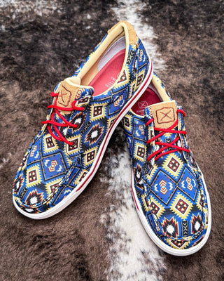 Desert Drift Twisted X Kicks - Blue Multi Aztec – Women's Shoes from Bronco Western Supply Co.