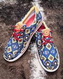 Desert Drift Twisted X Kicks - Blue Multi Aztec - Women's Shoes - Twisted X - Bronco Western Supply Co.