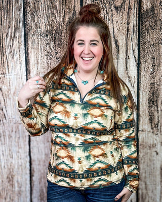 Desert Dusk Fitted Pullover by Sterling Kreek – Apparel from Bronco Western Supply Co.