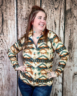 Desert Dusk Fitted Pullover by Sterling Kreek – Apparel from Bronco Western Supply Co.