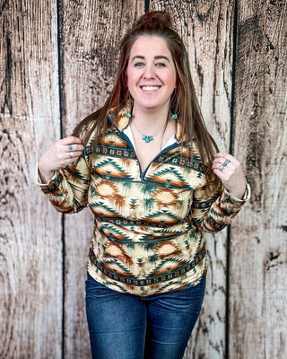 Desert Dusk Fitted Pullover by Sterling Kreek – Apparel from Bronco Western Supply Co.
