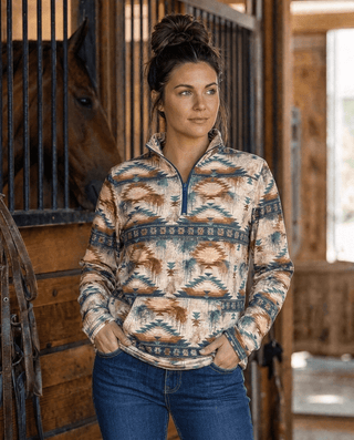 Desert Dusk Fitted Pullover by Sterling Kreek – Apparel from Bronco Western Supply Co.
