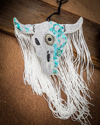 Desert Halo Bull Skull Car Freshie in Sandalwood Vanilla – Accessories from Bronco Western Supply Co.