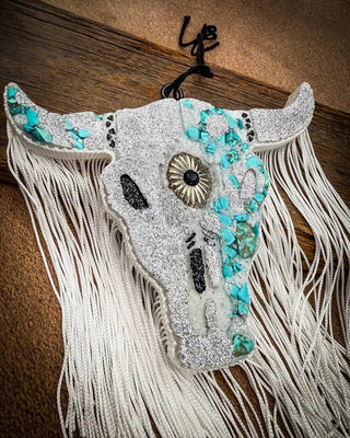 Desert Halo Bull Skull Car Freshie in Sandalwood Vanilla – Accessories from Bronco Western Supply Co.