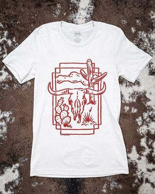Desert Hollow Graphic Tee in Natural – Apparel from Bronco Western Supply Co.