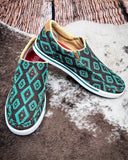 Desert Prism Twisted X Slip - On Kicks - Brown and Turquoise - Women's Shoes - Twisted X - Bronco Western Supply Co.