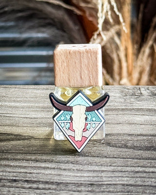 Desert Skull Vent Clip Car Diffuser in Leather – Accessories from Bronco Western Supply Co.