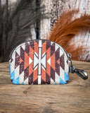 Desert Sky Aztec Wristlet Wallet Set in Coffee by Wrangler - Purses & Wallets - Montana West - Bronco Western Supply Co.