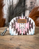 Desert Sky Aztec Wristlet Wallet Set in Dark Pink by Wrangler - Purses & Wallets - Montana West - Bronco Western Supply Co.