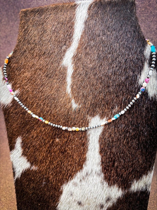 Desert Sunrise Kingman Dahlia Beaded Necklace – Jewelry from Bronco Western Supply Co.