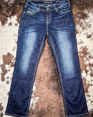 DFMI Dark Flannel Bootcut Jeans - Apparel - Cowgirl Tuff Company - Bronco Western Supply Co.
