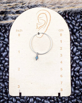 Dir Genuine Turquoise Hoops – Jewelry from Bronco Western Supply Co.