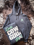 Doin' Cowgirl Sh*t Hoodie - Gray - Apparel - Bronco Western Supply Co. - Bronco Western Supply Co.