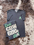 Doin' Cowgirl Sh*t Tee - Gray - Apparel - Bronco Western Supply Co. - Bronco Western Supply Co.