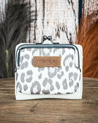 Driftline Leopard Bi - Fold Wallet in Beige by Wrangler – Purses & Wallets from Bronco Western Supply Co.