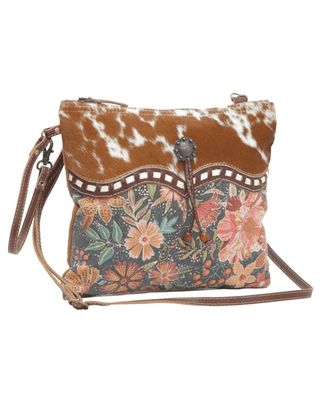 Dusa Floral Hair-On Crossbody Bag by Myra Bag – Purses & Wallets from Bronco Western Supply Co.