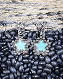 Dust & Dazzle Dangle Fashion Earrings - Jewelry - Blue Tortoise - Bronco Western Supply Co.