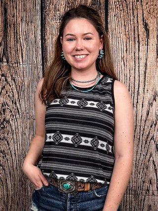 Dust on the Horizon Tank Top – Apparel from Bronco Western Supply Co.