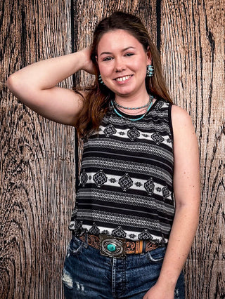 Dust on the Horizon Tank Top – Apparel from Bronco Western Supply Co.