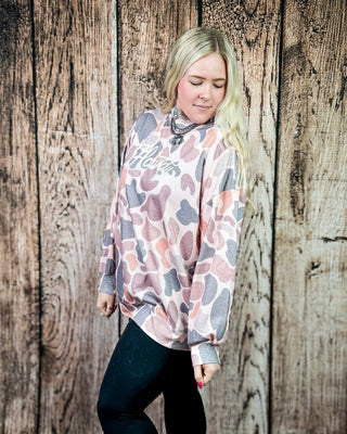 Dusty Camo Howdy Pullover Sweatshirt – Apparel from Bronco Western Supply Co.