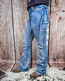 Dusty Rose Embroidered Bootcut Jeans - Apparel - Denim Zone USA - Bronco Western Supply Co.