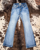 Dusty Rose Embroidered Bootcut Jeans - Apparel - Denim Zone USA - Bronco Western Supply Co.