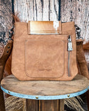 Dusty Trail Tooled Hairon Crossbody Bag in Brown by Trinity Ranch - Purses & Wallets - Montana West - Bronco Western Supply Co.