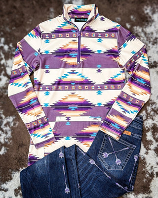 Dusty Violet Fitted Pullover by Sterling Kreek – Apparel from Bronco Western Supply Co.