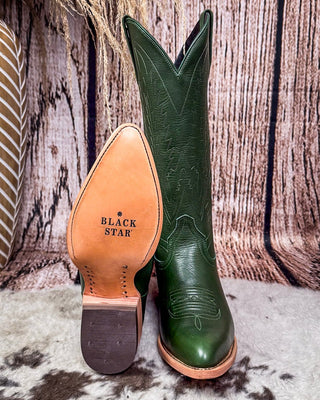Eden Black Star Leather Boots - Emerald – Women's Shoes from Bronco Western Supply Co.