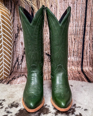 Eden Black Star Leather Boots - Emerald – Women's Shoes from Bronco Western Supply Co.